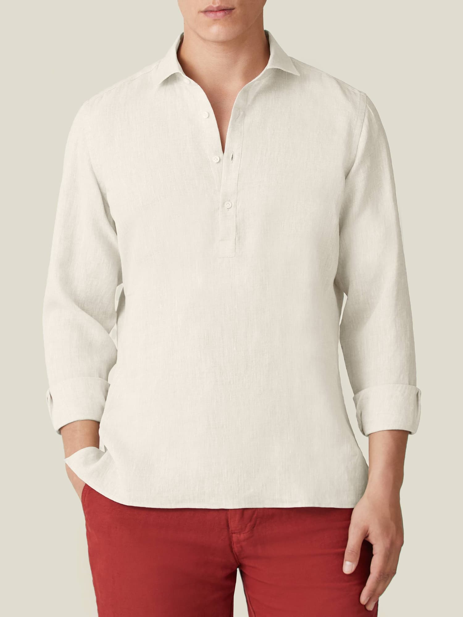 Regency Linen Shirt Sand