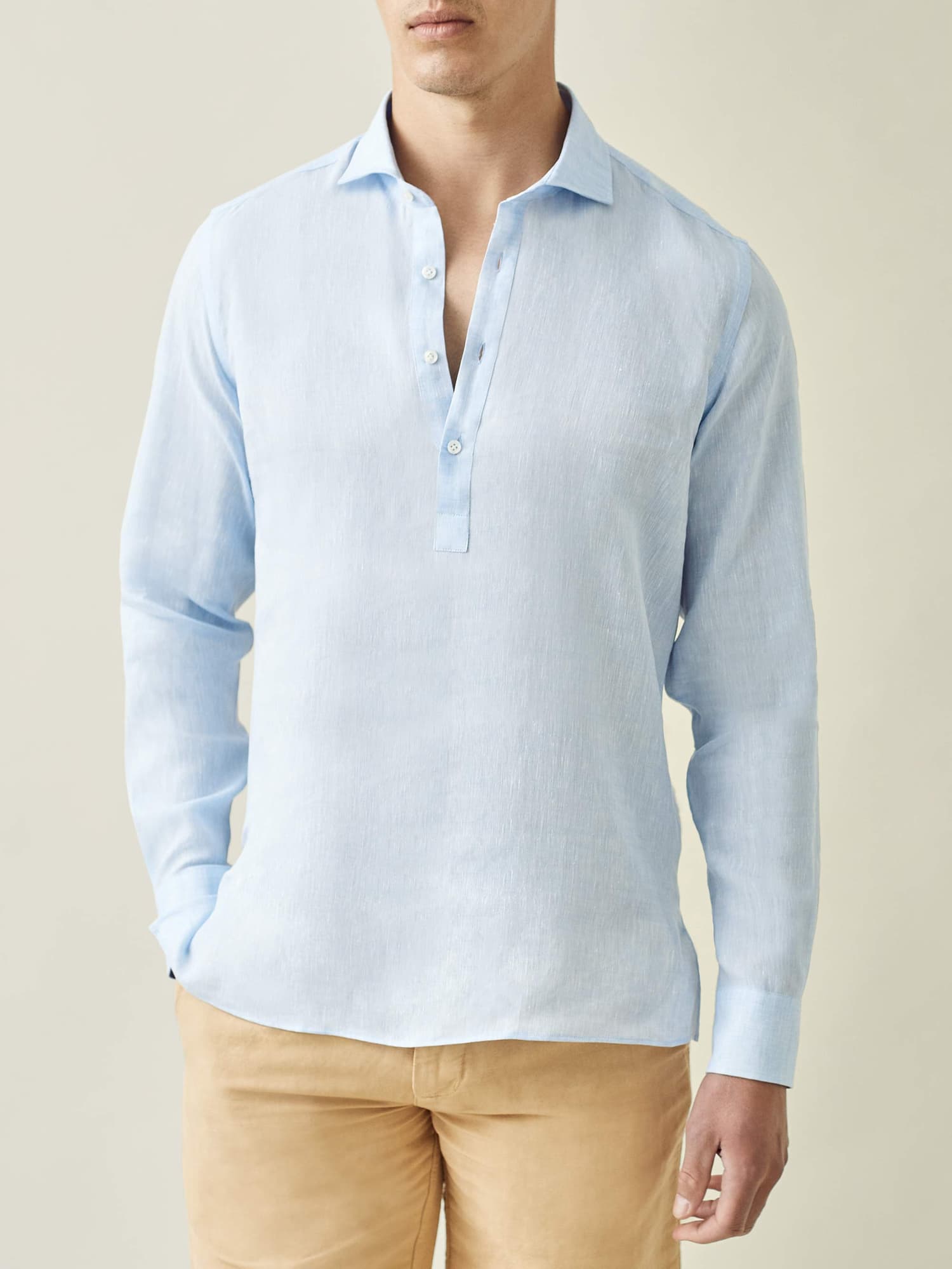 Regency Linen Shirt Sky Blue