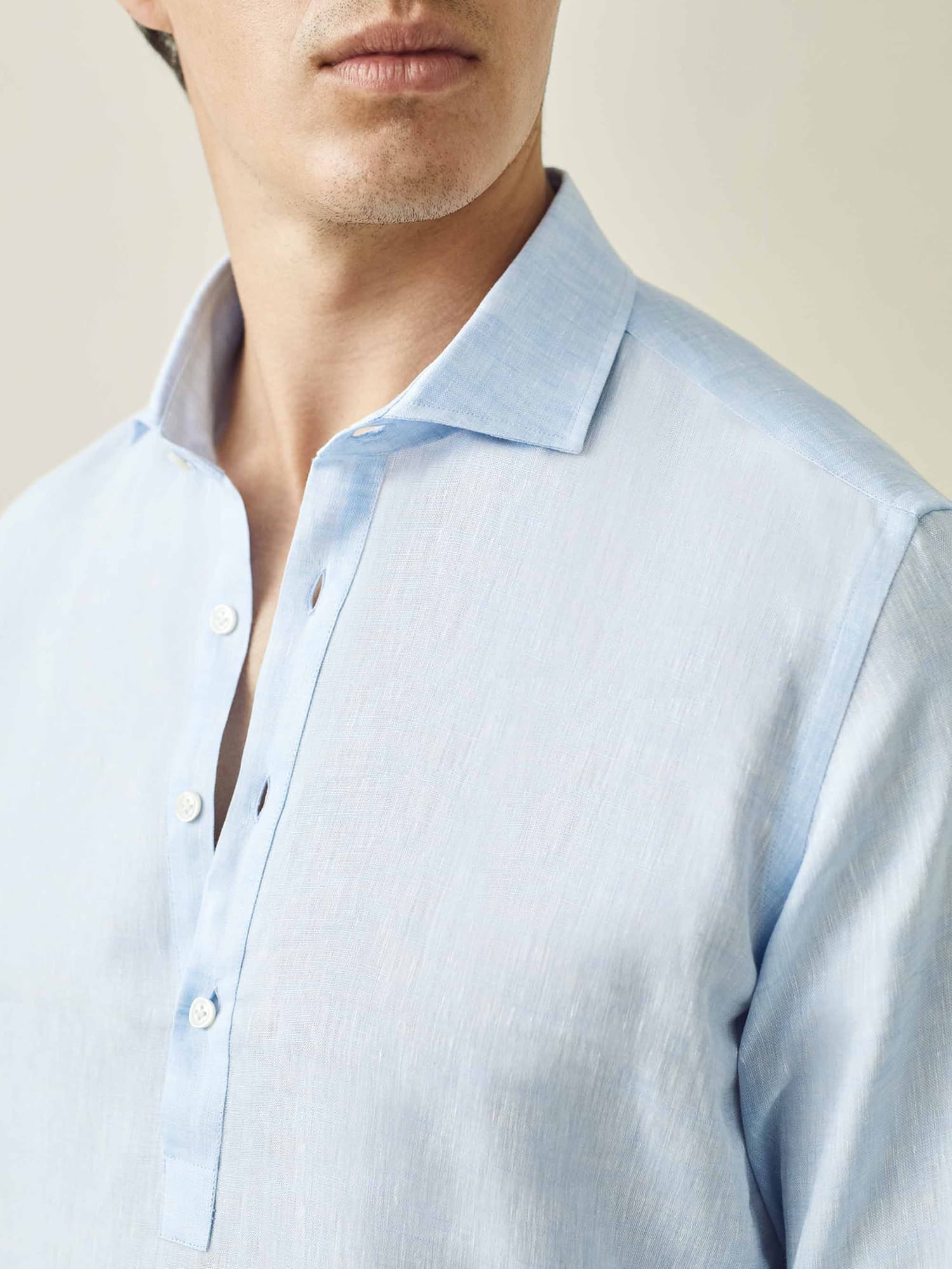 Regency Linen Shirt Sky Blue