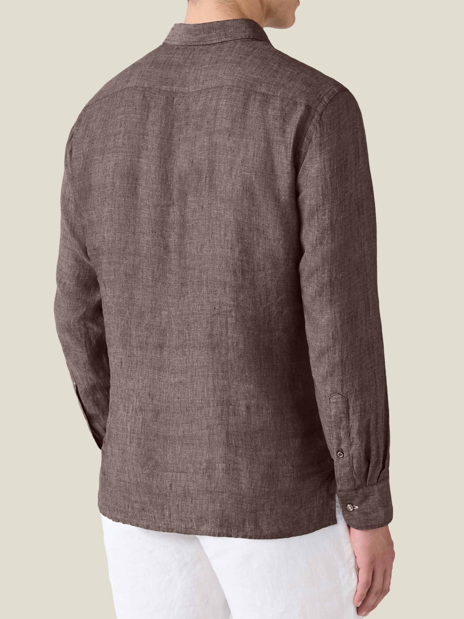 Regency Linen Shirt Chocolate Brown