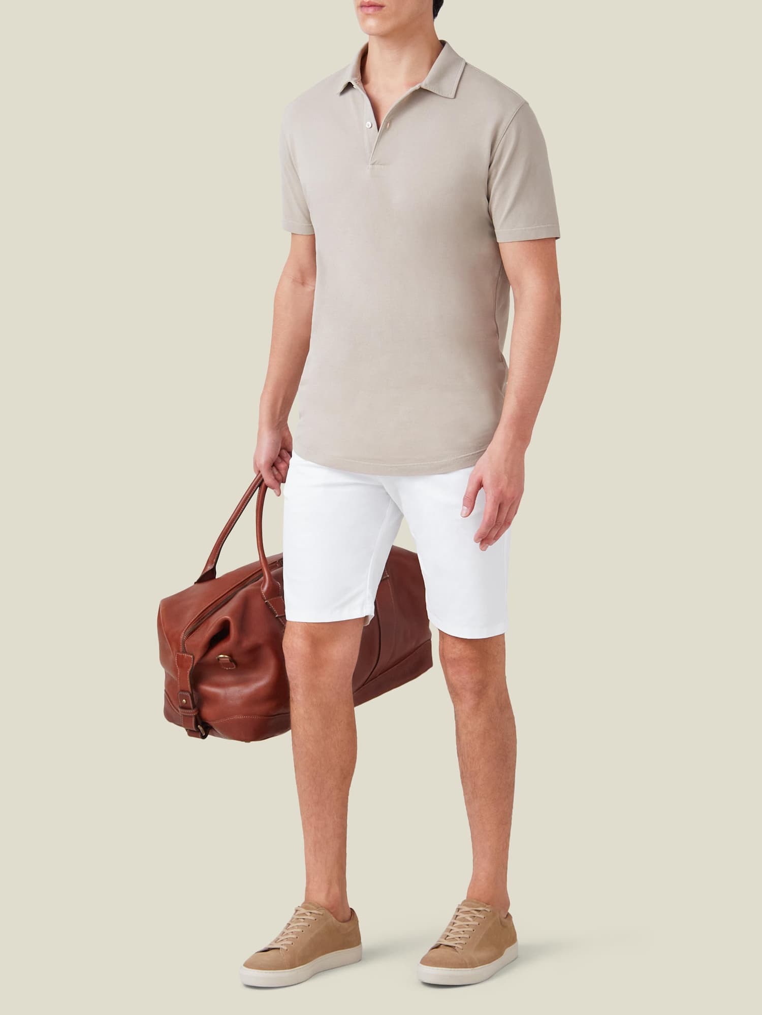 Regency Piqué Polo Oatmeal