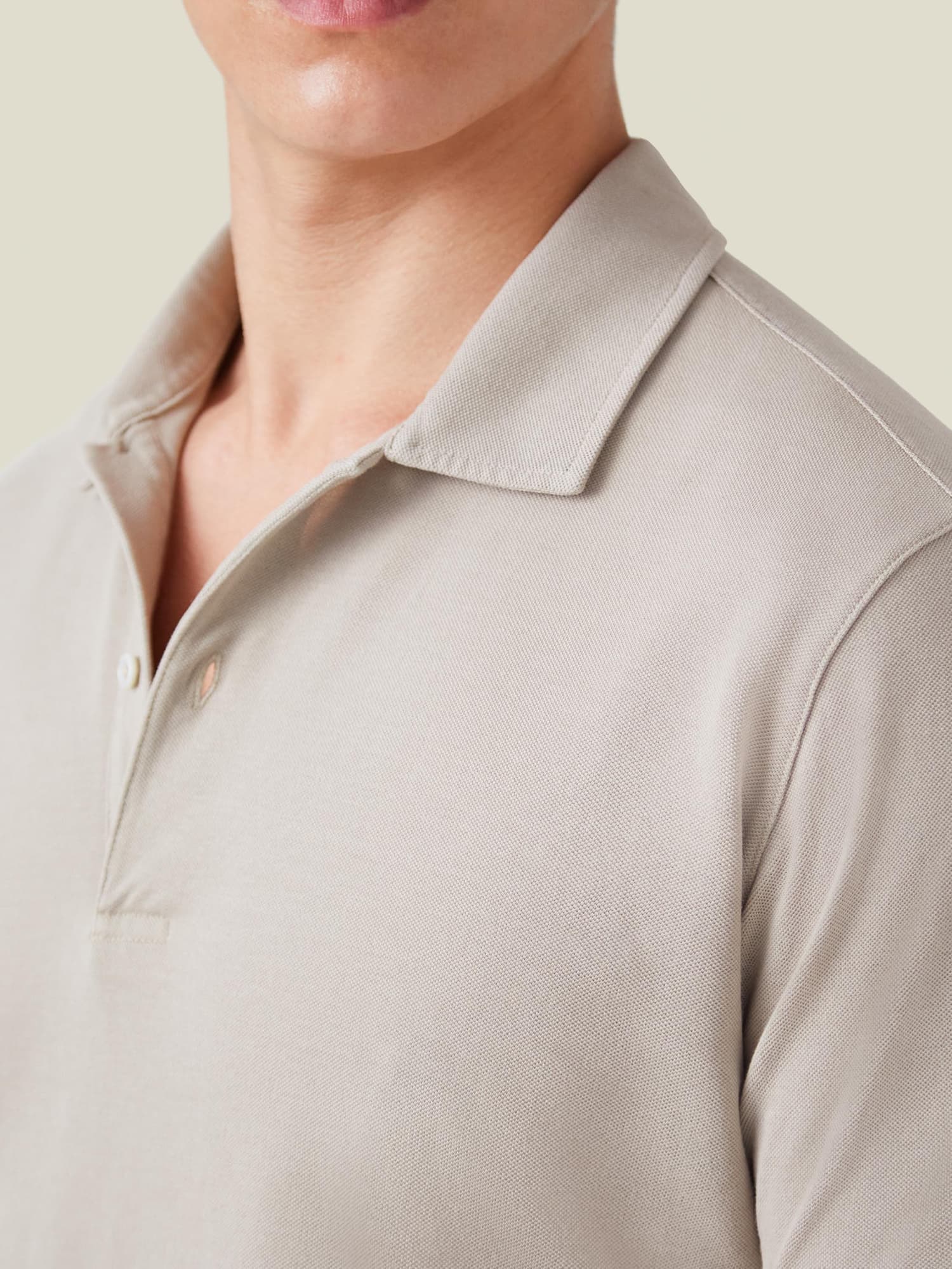 Regency Piqué Polo Oatmeal