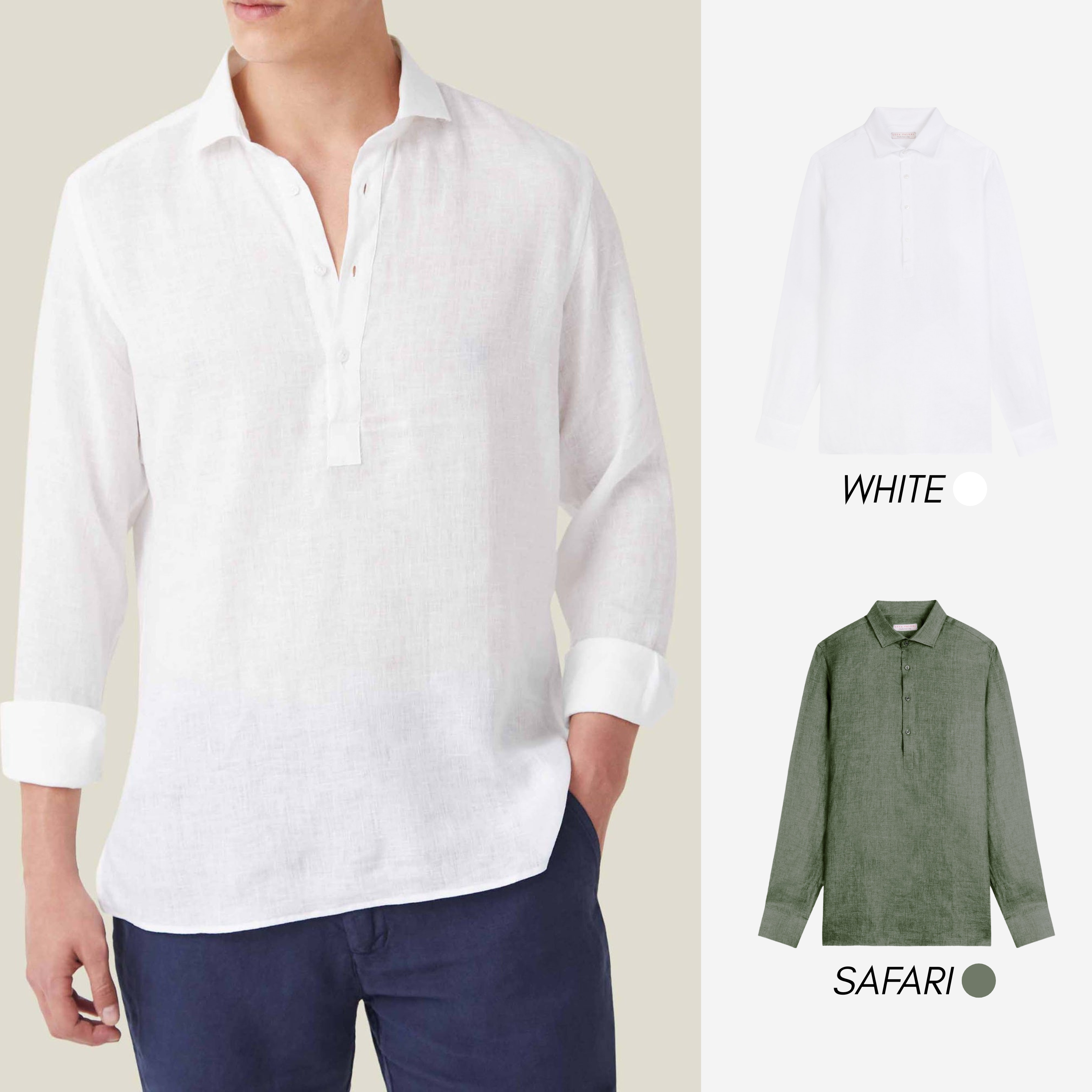 Regency 100% Linen Shirt Buy 1, Get 1 Free + Free Sunglasses (Cópia)