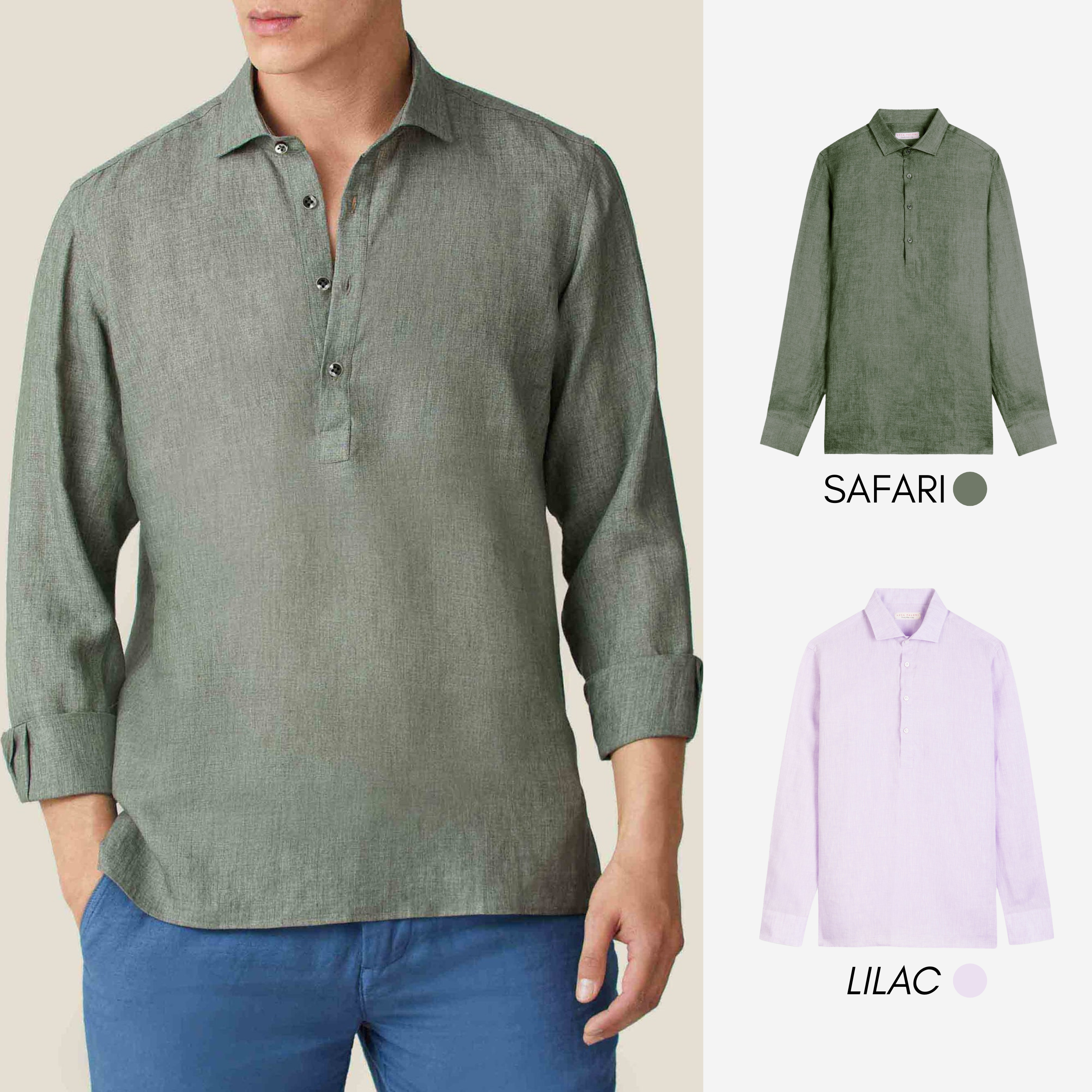 Regency 100% Linen Shirt Buy 1, Get 1 Free + Free Sunglasses (Cópia)