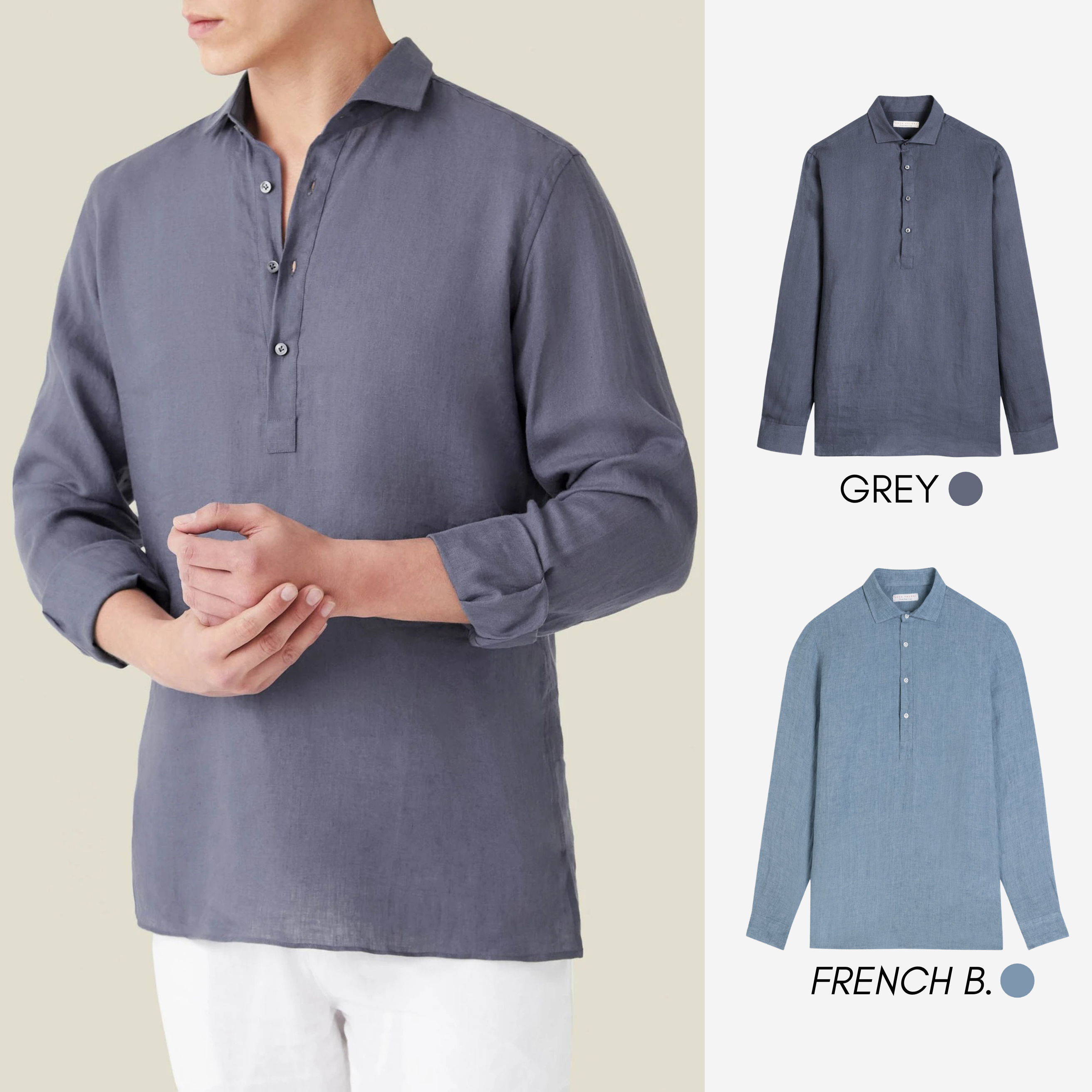 Regency 100% Linen Shirt Buy 1, Get 1 Free + Free Sunglasses (Cópia)